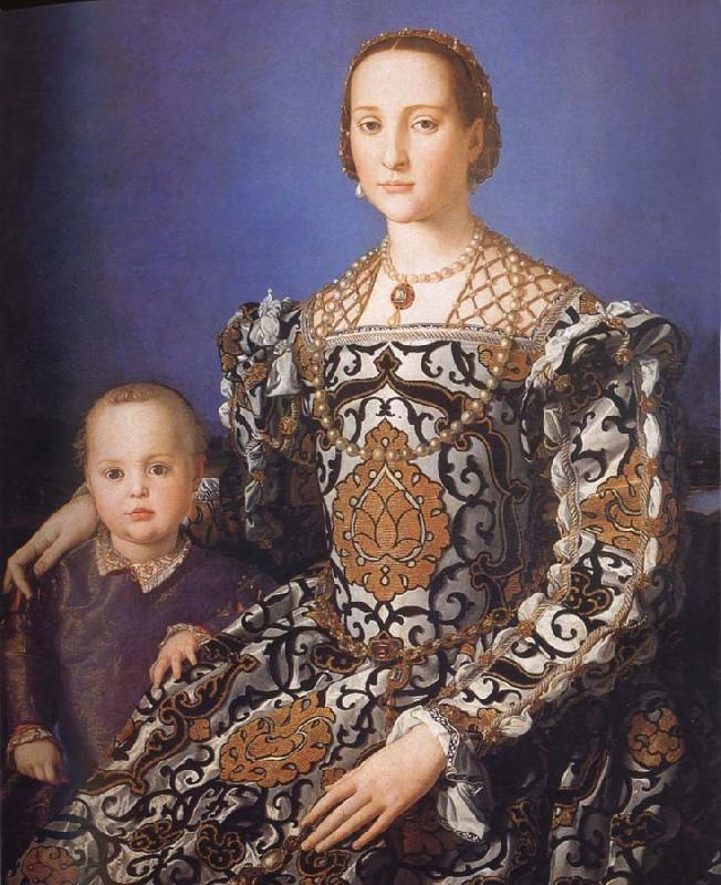 Agnolo Bronzino Portrait of Eleonora da Toledo with her Son Giovanni de-Medici China oil painting art